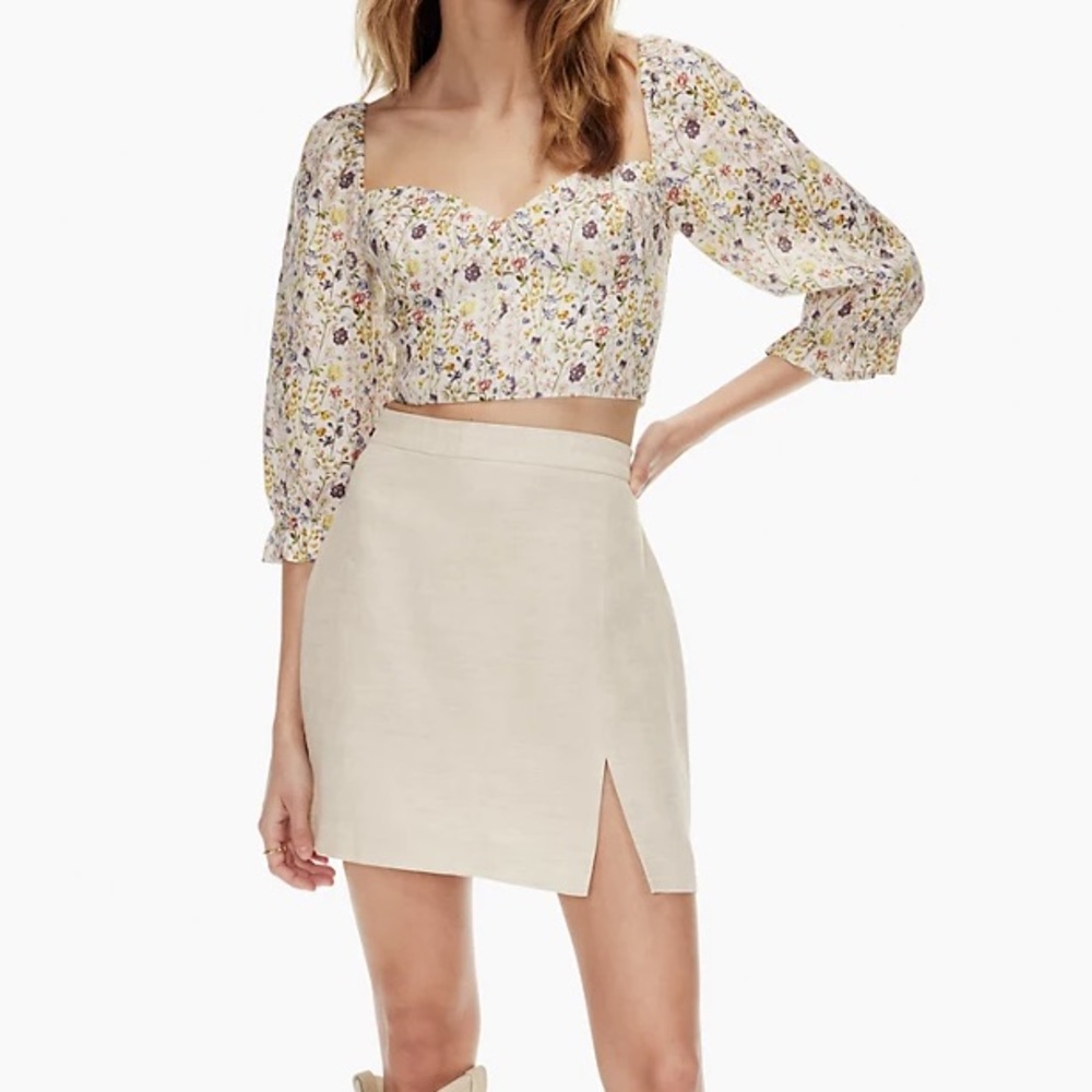 ✨Aritzia • Wilfred Patio Linen Skirt